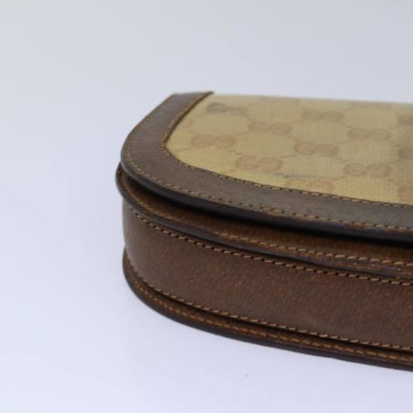 GUCCI GG Canvas Web Sherry Line Clutch Bag Beige Red Green Auth fm3664 - Picture 14 of 16